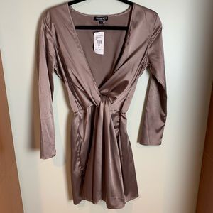 Brand new silk type material dress with tags!